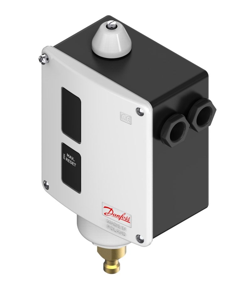 Danfoss RT6AB Pressure Switch 10 to 28 bar SPDT Manual Max Reset (017-513366)