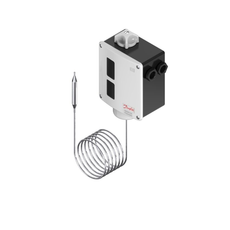 Danfoss RT26 Thermostat -5 to 50 degC SPDT Auto Reset, 2 m capillary (017-518066)