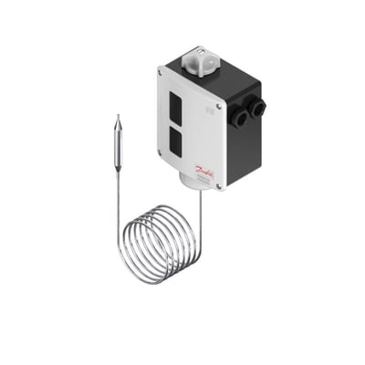 Danfoss RT26 Thermostat -5 to 50 degC SPDT Auto Reset, 2 m capillary