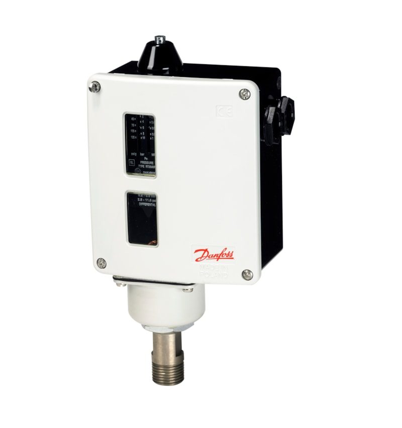 Danfoss RT30AB Pressure Switch 1 to 10 bar SPDT Manual max Reset (017-518866)