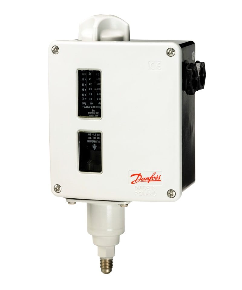 Danfoss RT1 Pressure Switch -0.8 to 5 bar SPDT Auto Reset (017-524566)