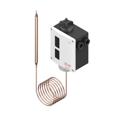Danfoss RT24 Thermostat 15 to 34 SPDT Auto Reset, 2 m capillary