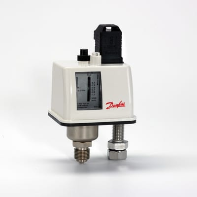 Danfoss BCP1H high-pressure safety limiter, 0.1 bar to 1.1 bar, SPDT, manual (max) reset, G½A