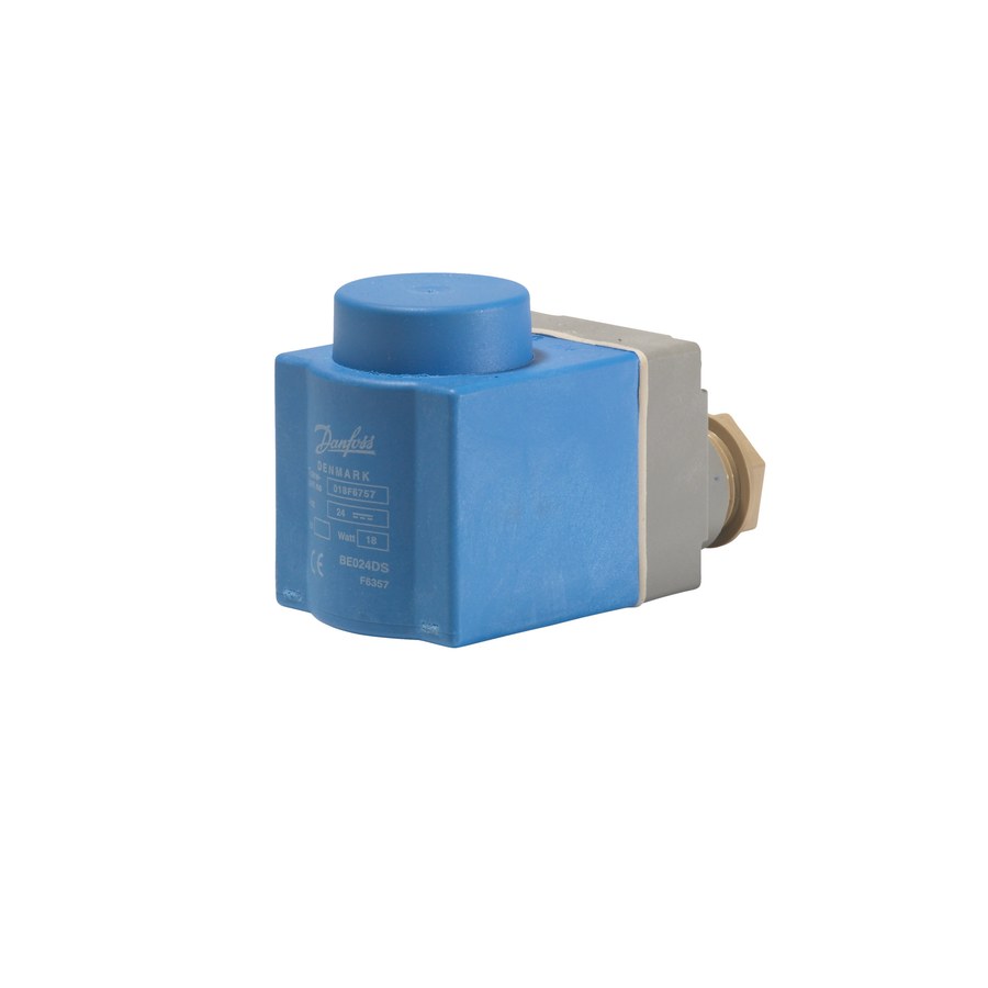 Danfoss BE024DS solenoid valve coil 24V DC clip-on terminal box IP67