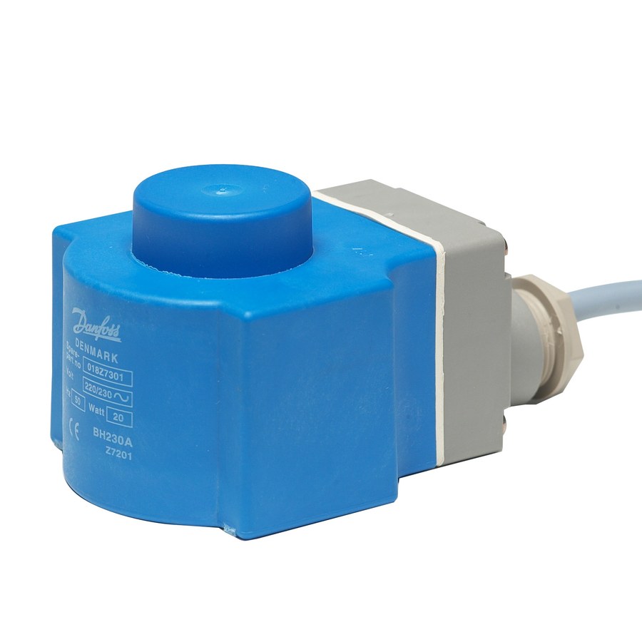 Danfoss BN024AS solenoid valve coil 24V AC 50Hz terminal box IP67