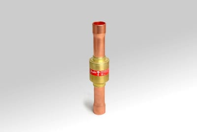 Danfoss NRV 19S check valve — 7/8 in ODM x ODF solder, angleway, 48.7 bar, code