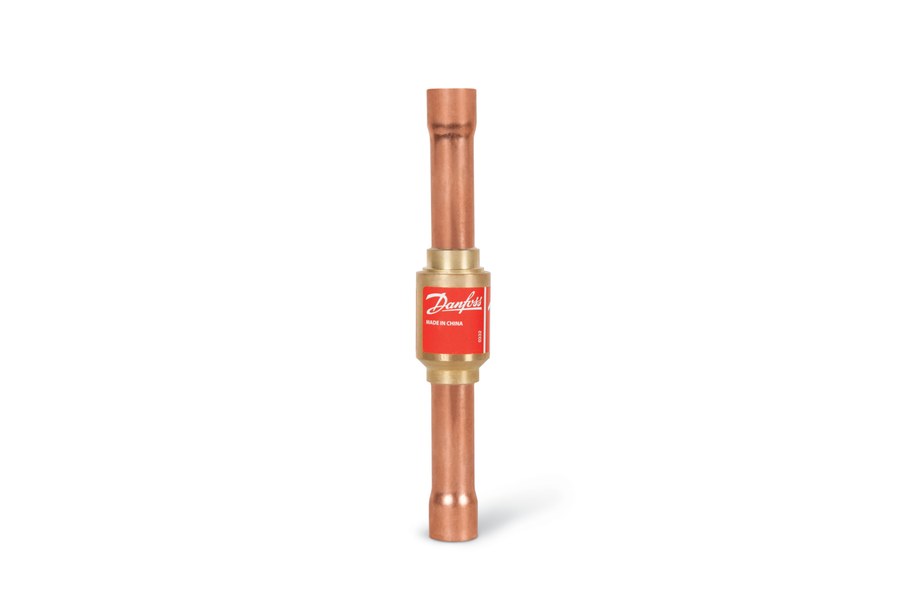 Danfoss NRD 12S differential pressure valve — 12 mm ODF solder, 1.4 bar opening, 49 bar, code