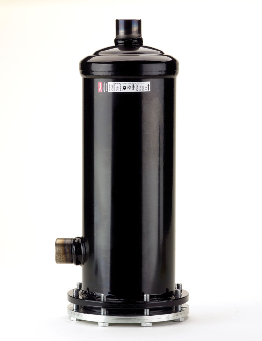 Danfoss ELIMINATOR DCR filter drier shell, DCR 0489S, 1 1/8 in ODF solder, 1-Core (48 cu.in.), 46 bar, code