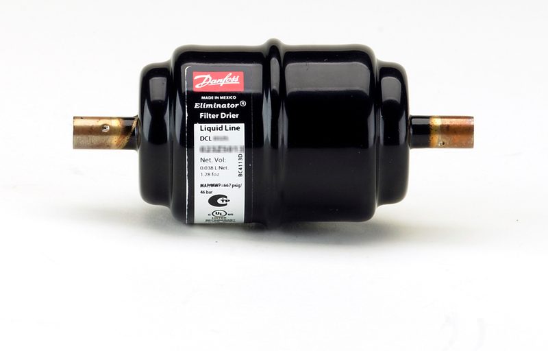 Danfoss DCL 032 filter drier, Flare, SAE, 1/4 in (6 mm)