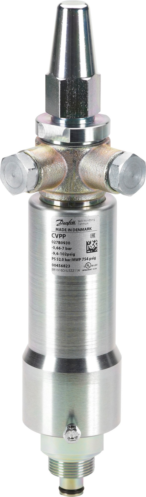 Danfoss CVPP-M differential-pressure pilot valve, medium pressure 4 to 28 bar, for ICS servo-operated main valves (code 027B0931)