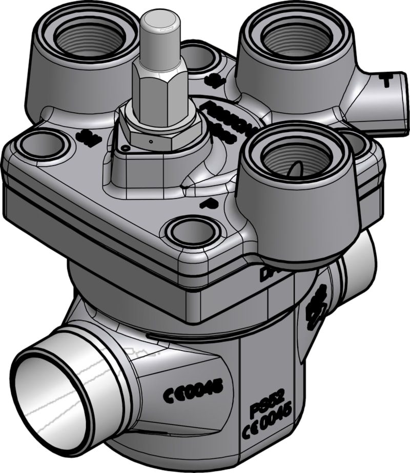 Danfoss ICS3E 25-5 pilot-operated servo valve, DN20 (3/4 in) butt weld, Kv 1.7 m³/h (code 027H1060)