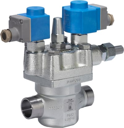 Danfoss ICLX 40 two-step solenoid valve, butt weld, 40 mm (1 1/2 in)