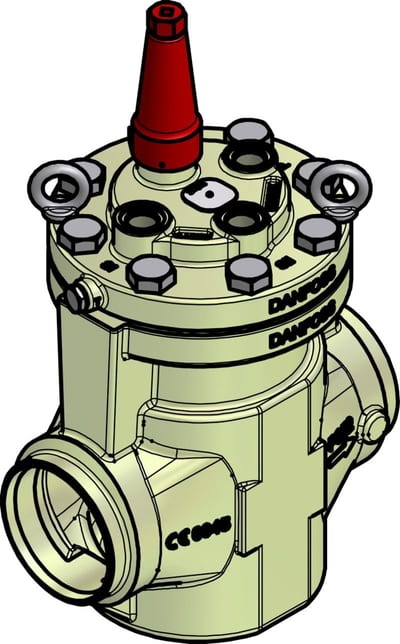 Danfoss pilot-operated servo valve ICS 150 (steel, 150 mm butt weld)