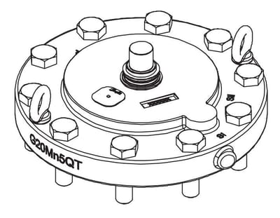 Danfoss top cover ICM 150 (spare part, steel)