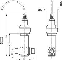 Danfoss CCM actuator (motor) for CCM electric regulating valves (code 027H7184)