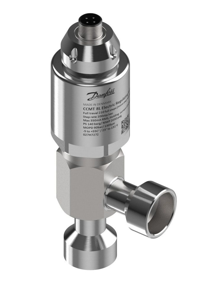 Danfoss CCMT 3L electric regulating valve, solder ODF 7/8 in / weld 3/4 in (code 027H7273)