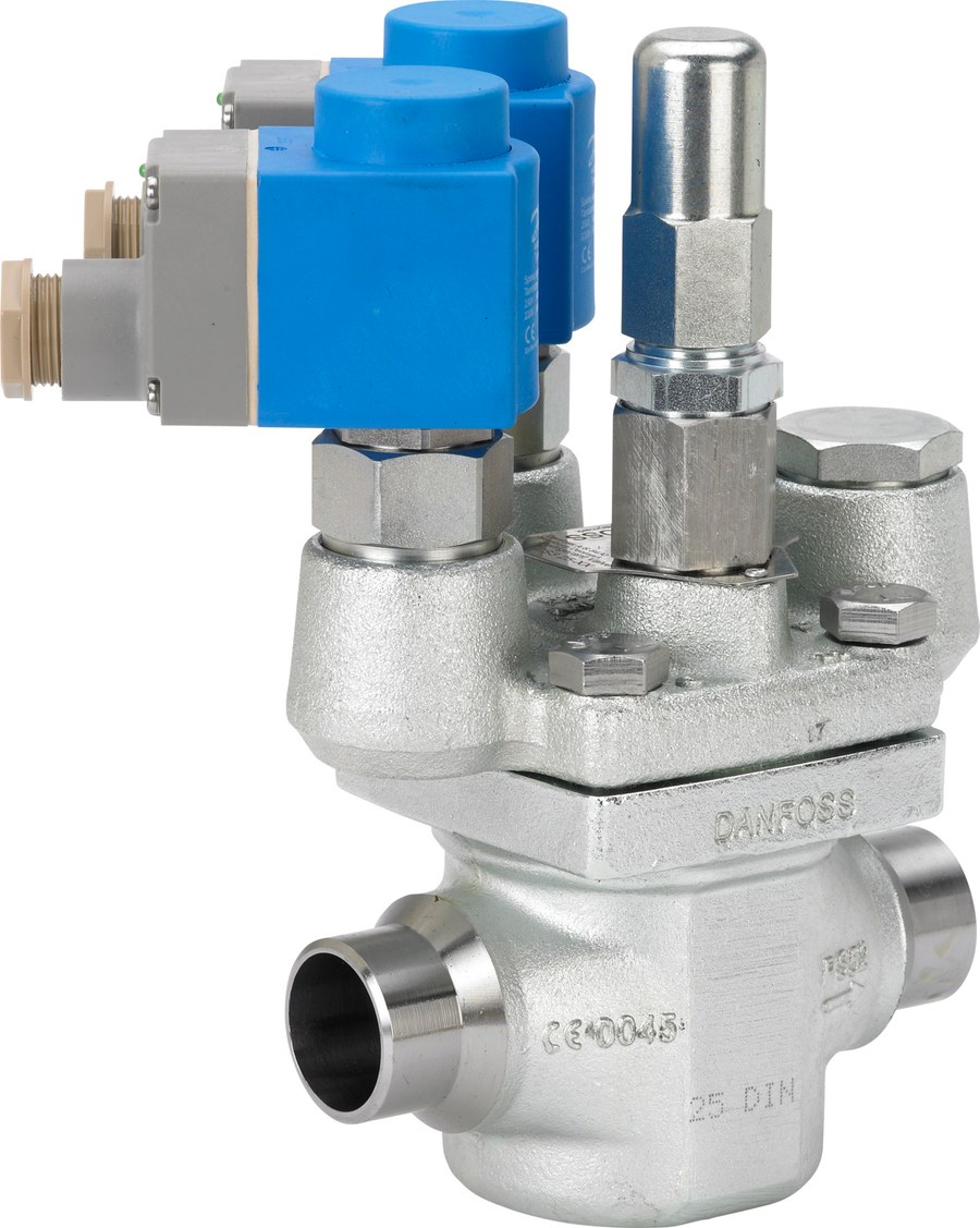 Danfoss ICSH 80 pilot-operated servo valve, butt weld 80 mm, steel, Kv 82 m³/h, 65 bar (code 027H7303)