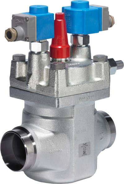 Danfoss ICLX 80 two-step solenoid valve, butt weld ASME B36.10M, 80 mm (3 in)
