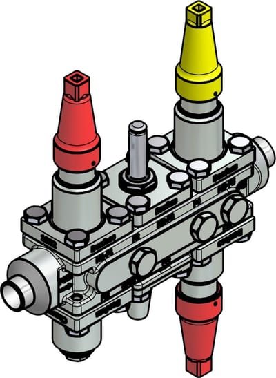 Danfoss ICF 20-6-1RA Flexline valve station, 20 mm, EN 10220