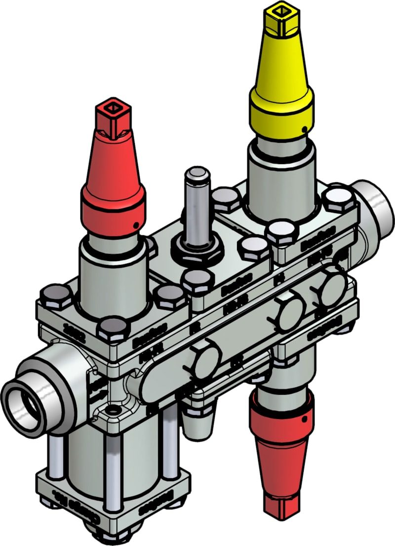 Danfoss ICF 20-6-1RA Flexline valve station, 20 mm, ASME B 16.11 (code 027L3005)