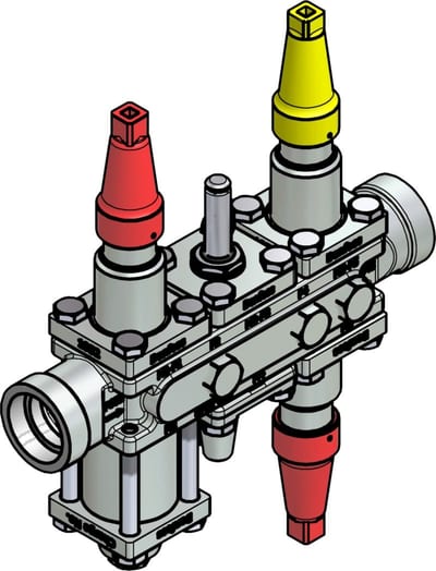 Danfoss ICF 20-6-1RA Flexline valve station, 32 mm, ASME B 16.11