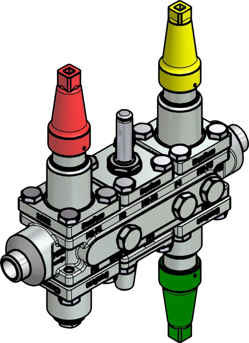 Danfoss ICF 20-6-2RA Flexline valve station, 20 mm, ASME B 36.10M SCHEDULE 80 (code 027L3013)