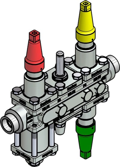 Danfoss ICF 20-6-2RA Flexline valve station, 20 mm, ASME B 16.11