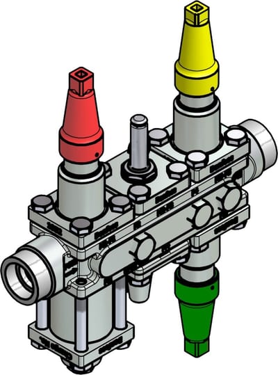 Danfoss ICF 20-6-2RA Flexline valve station, 25 mm, ASME B 16.11