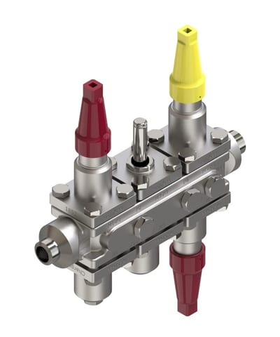 Danfoss ICF 20-6-3RA Flexline valve station, 20 mm, ASME B 36.10M Schedule 80