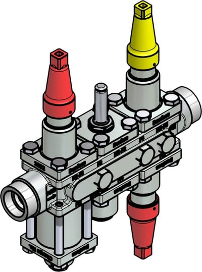 Danfoss ICF 20-6-3RA Flexline valve station, 25 mm, ASME B 16.11