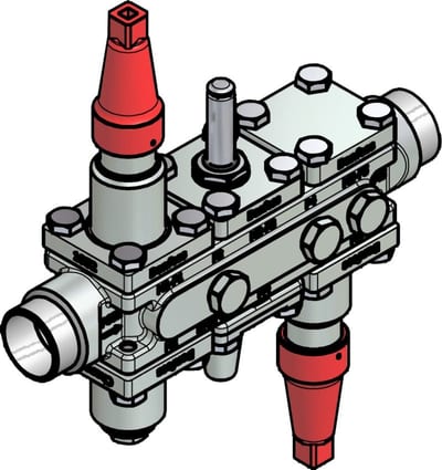 Danfoss ICF 20-6-4 Flexline valve station, 32 mm, EN 10220