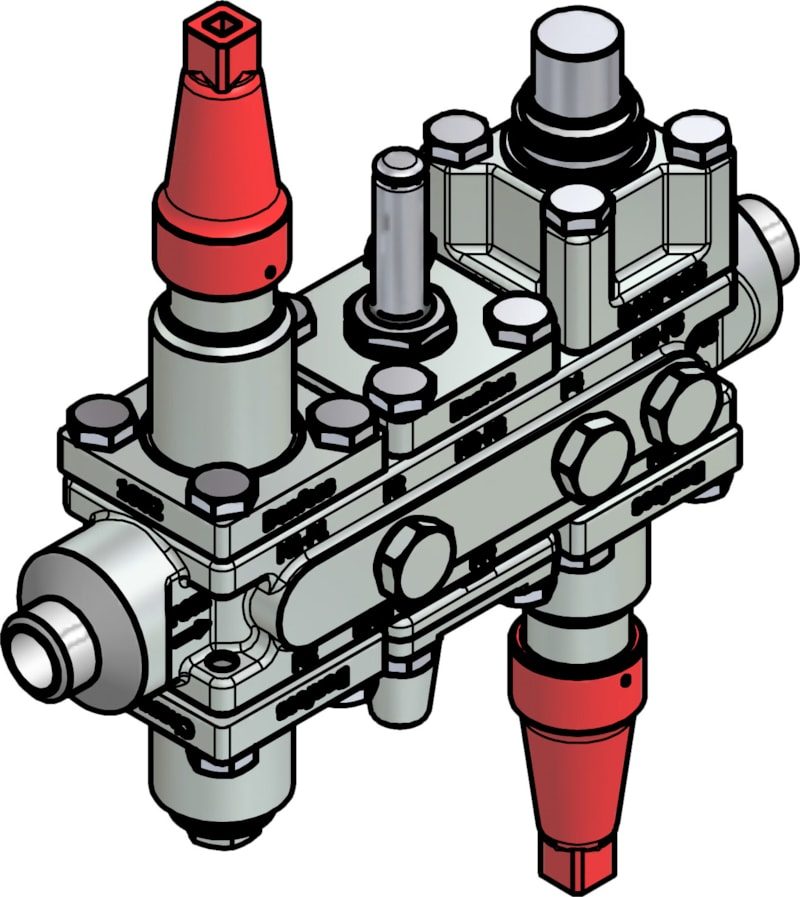 Danfoss ICF 20-6-5MA Flexline valve station, 20 mm, ASME B 36.10M SCHEDULE 80 (code 027L3037)