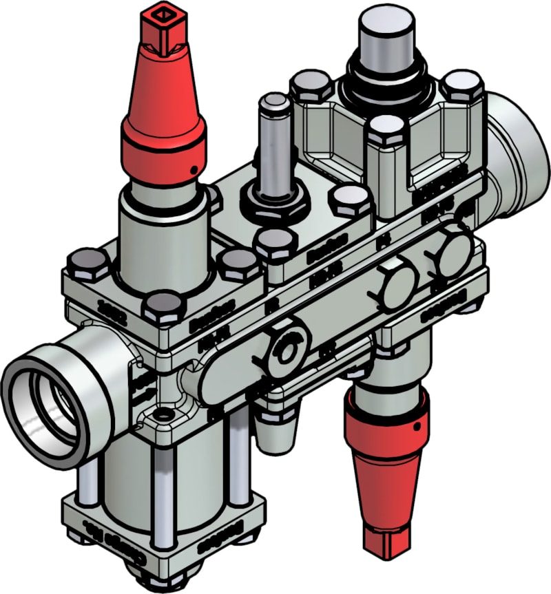 Danfoss ICF 20-6-5MC Flexline valve station, 32 mm, ASME B 16.11 (code 027L3052)