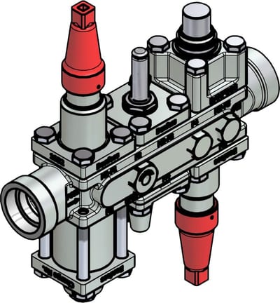 Danfoss ICF 20-6-5MC Flexline valve station, 32 mm, ASME B 16.11
