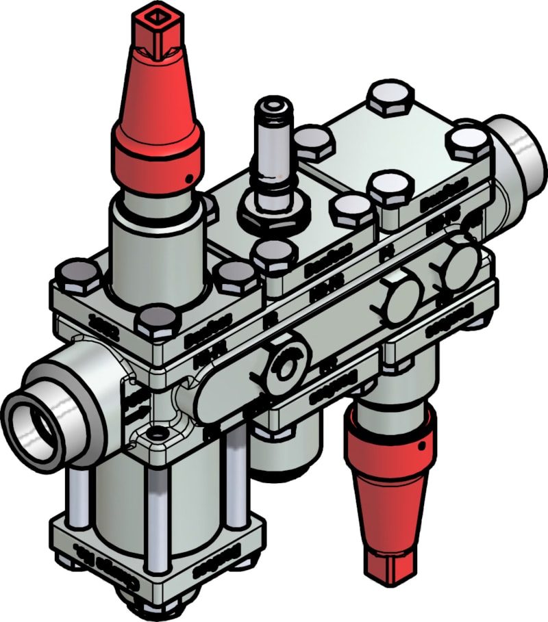 Danfoss ICF 20-6-90 Flexline valve station, 20 mm, ASME B 16.11 (code 027L3058)