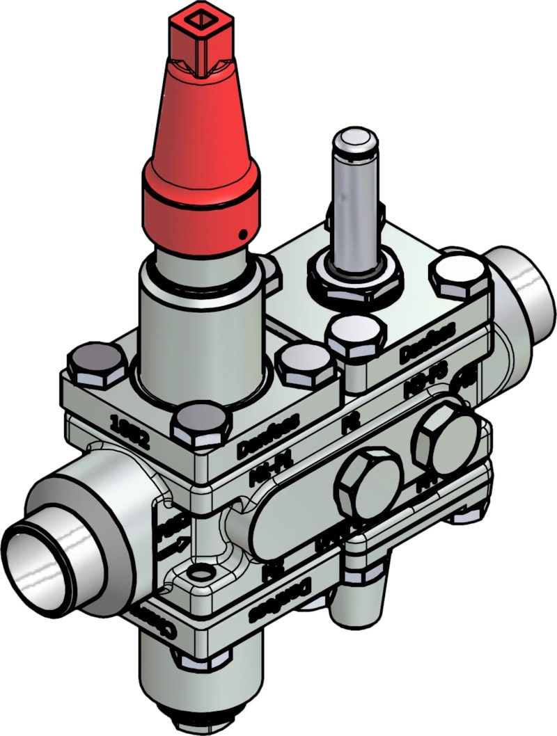 Danfoss ICF 20-4-8 Flexline valve station, 25 mm, EN 10220 (code 027L3060)