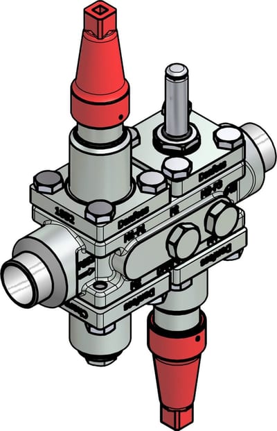 Danfoss ICF 20-4-9 Flexline valve station, 25 mm, EN 10220