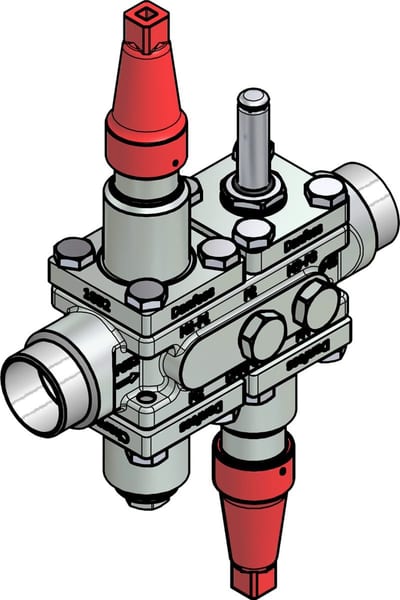 Danfoss ICF 20-4-9 Flexline valve station, 32 mm, EN 10220