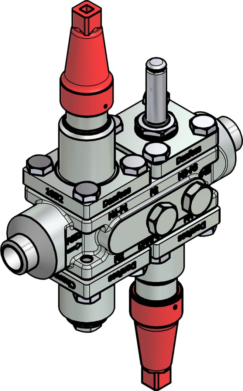 Danfoss ICF 20-4-9 Flexline valve station, 20 mm, ASME B 36.10M Schedule 80 (code 027L3069)