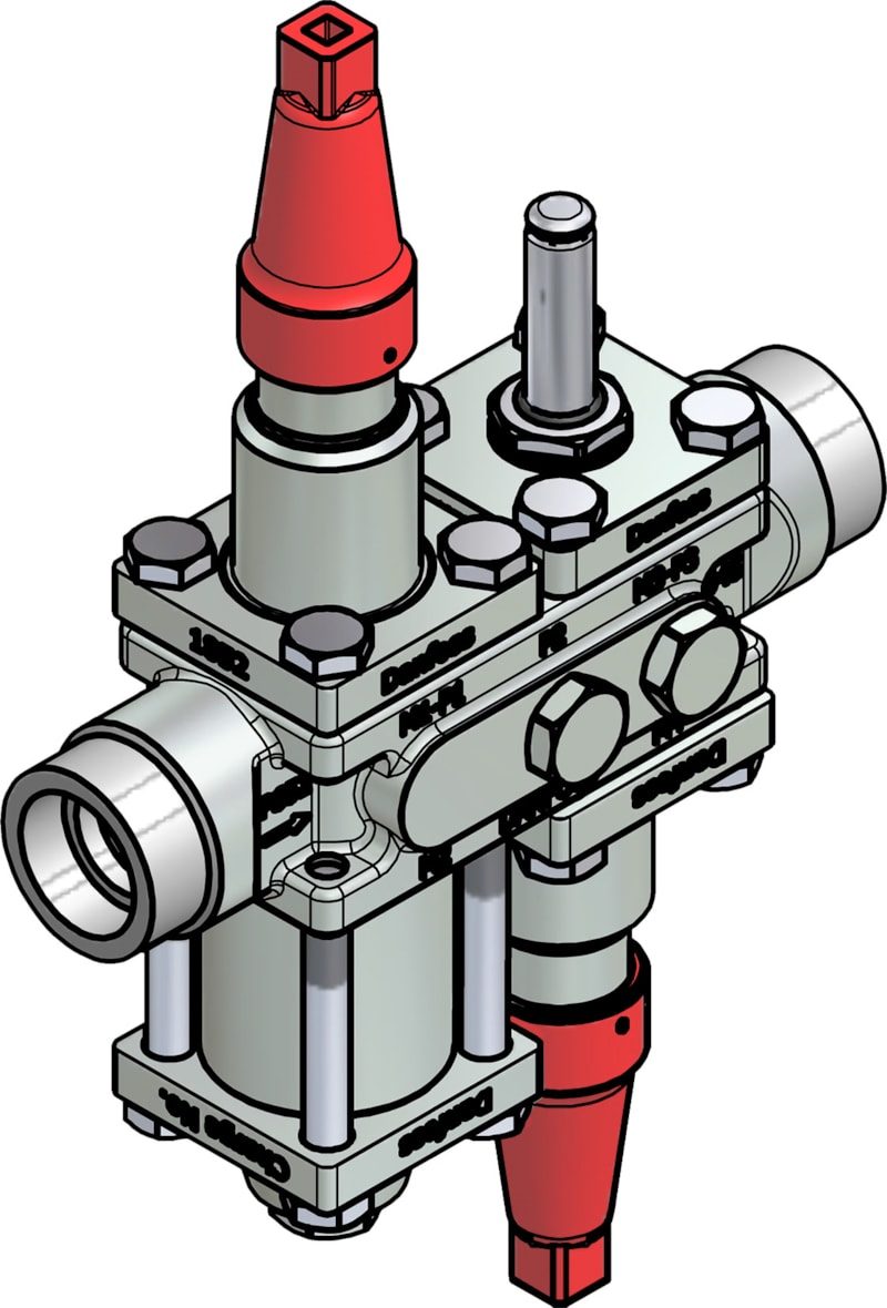 Danfoss ICF 20-4-9 Flexline valve station, 25 mm, ASME B 16.11 (code 027L3071)