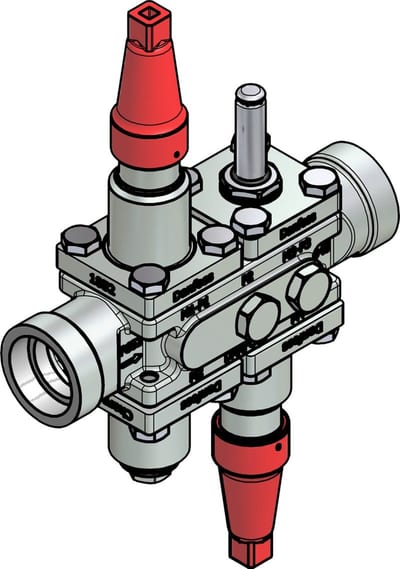 Danfoss ICF 20-4-9 Flexline valve station, 32 mm, ASME B 16.11