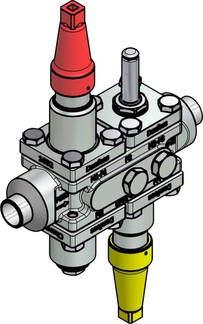 Danfoss ICF 20-4-10RA Flexline valve station, 20 mm, EN 10220