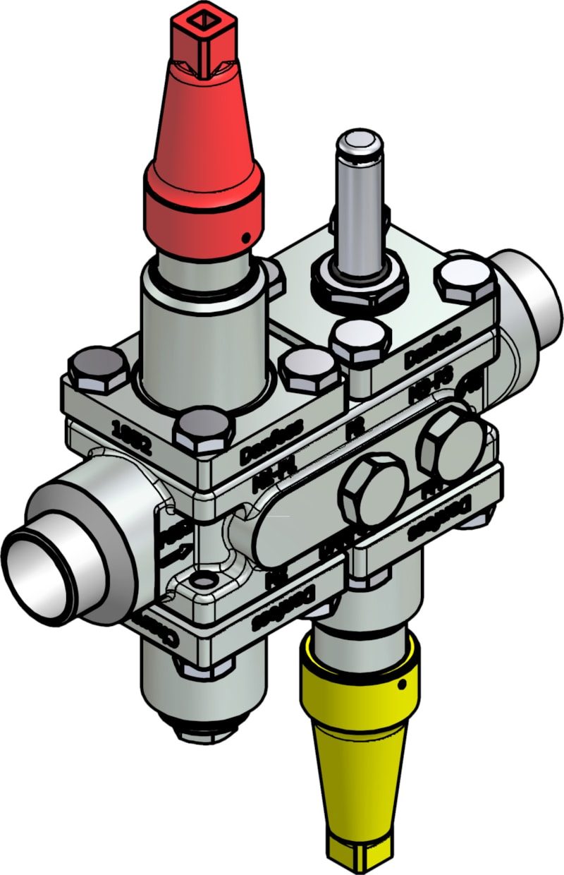 Danfoss ICF 20-4-10RA Flexline valve station, 25 mm, EN 10220 (code 027L3075)