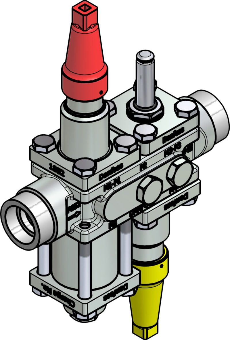 Danfoss ICF 20-4-10RA Flexline valve station, 25 mm, ASME B 16.11 (code 027L3080)
