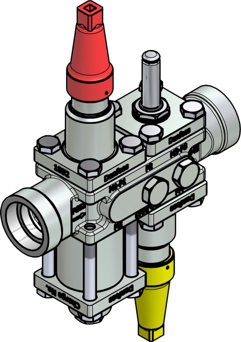 Danfoss ICF 20-4-10RA Flexline valve station, 32 mm, ASME B 16.11 (code 027L3081)