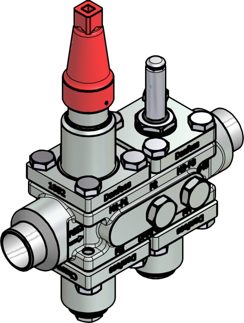 Danfoss ICF 20-4-11 Flexline valve station, 25 mm, EN 10220 (code 027L3083)