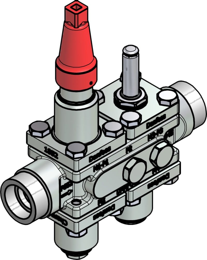 Danfoss ICF 20-4-11 Flexline valve station, 25 mm, ASME B 16.11 (code 027L3087)