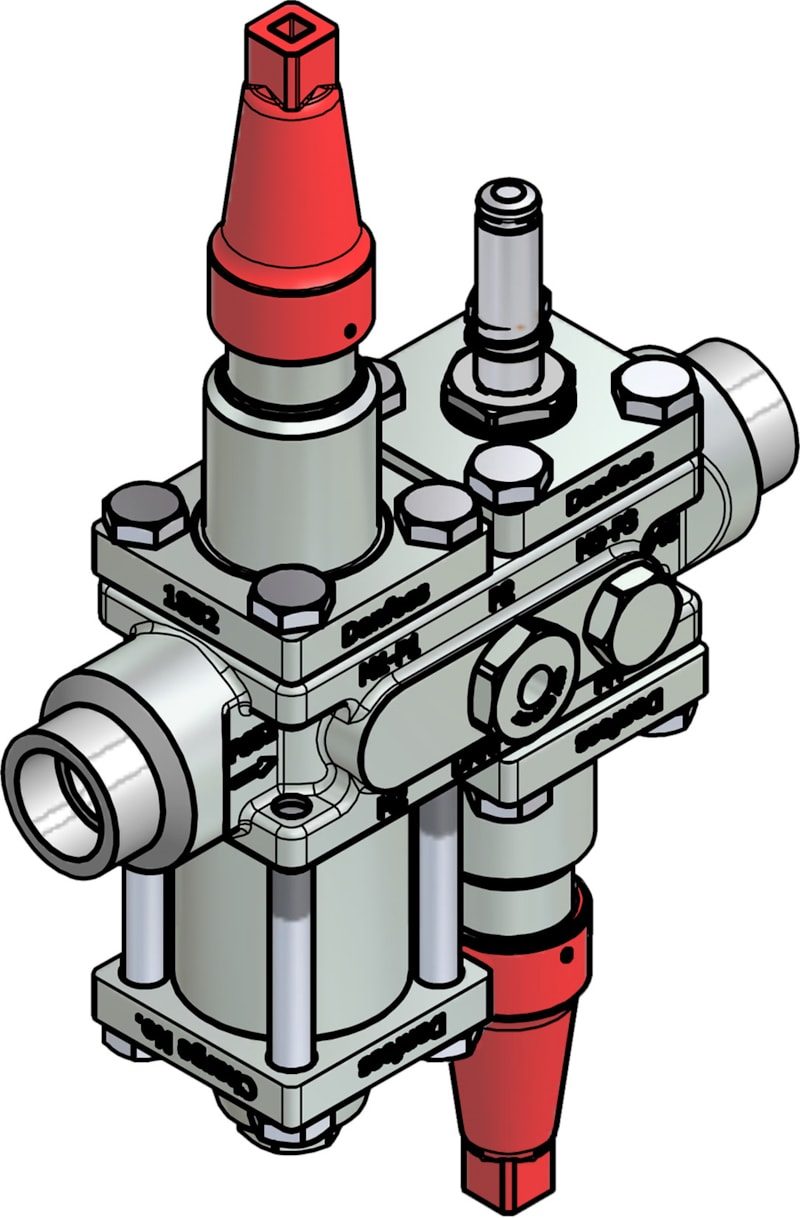 Danfoss ICF 20-4-12 Flexline valve station, 20 mm, ASME B 16.11 (code 027L3091)