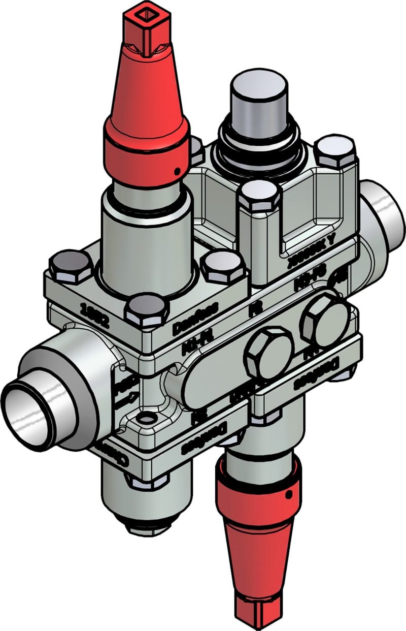 Danfoss ICF 20-4-14MA Flexline valve station, 25 mm, EN 10220 (code 027L3097)