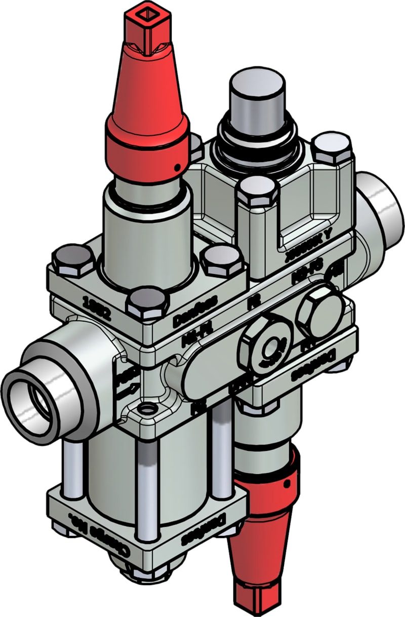 Danfoss ICF 20-4-14MA Flexline valve station, 20 mm, ASME B 16.11 (code 027L3099)